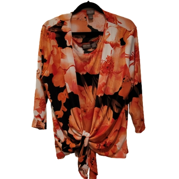 Chico's Jackets & Blazers - Chico's Jacket and Shell 2 Piece Set  Coral and Black